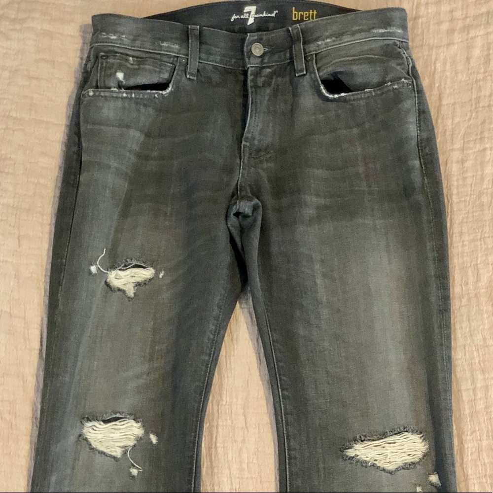 7 for all mankind Bootcut Jeans: Gray, Waist: 30 - Picture 1 of 4